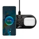 Зарядка Qi Baseus Digital LED Display 2in1 Wireless Charger Universal version |20W| чорна - зображення 4