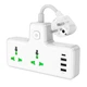 Удлинитель сетевой HOCO AC11A 3xUSB Type-C 10A 17W White - изображение 1