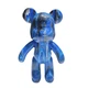 Флюїдне ведмежа Punk Fluid Bear Bearbrick з фарбами 3 шт набір для творчості зроби сам DIY ведмедик розмальовка 23 см на подарунок - зображення 8