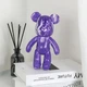 Флюїдне ведмежа Punk Fluid Bear Bearbrick з фарбами 3 шт набір для творчості зроби сам DIY ведмедик розмальовка 23 см на подарунок - зображення 9