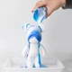 Флюидный медвежонок Punk Fluid Bear Bearbrick с красками 23 см, набор для творчества сделай сам DIY мишка флюид-арт (D-2019091441) - изображение 7