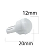 Світлодіодна лампа Т10 W5W 3SMD 283512V Білий керамічна матова лінза (10585) - зображення 2