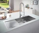 Мийка для кухні з нержавіючої сталі Grohe K1000 [31582SD1] - зображення 2