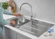 Мийка для кухні з нержавіючої сталі Grohe K400 [31566SD0] - зображення 3