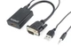 Адаптер Cablexpert HDMI - VGA (F/M), 0.15 м, Black (A-VGA-HDMI-01) - изображение 1