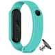 Силиконовый ремешок MRK для фитнес браслета Xiaomi Mi Band 6/5 бирюзовый (28) с металлической кнопкой (mrk3127) - изображение 1