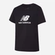 Футболка бавовняна довга жіноча New Balance Sport Essentials Jersey Logo WT41502 M Чорна (197375382968) - зображення 5
