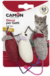 Набір іграшок для котів Camon Cat Toy Джутові миші 3 шт (8019808171210) - зображення 1