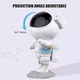 Ночник проектор портативный Astronaut Star Light (пульт управления, 5В/1А, игрушка, космос, галактика) - Белый - изображение 7