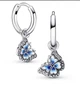 Серьги кольца серебро проба 925 Original Pandora хупы бабочки 3233 - изображение 2