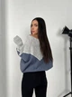 Тонкий женский свитер серого цвета 31607 One Size - изображение 4