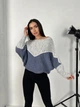 Тонкий женский свитер серого цвета 31607 One Size - изображение 2