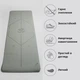 Коврик для йоги Marjari Yoga Basic 183x61x0.6 cм Grey - изображение 3