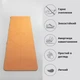 Коврик для йоги Marjari Yoga Basic 183x61x0.6 cм Orange Lotus - изображение 3