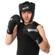 Перчатки для бокса боксерские перчатки Hard Touch Gloves 4432 Black 14 унций - изображение 8