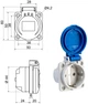 Розетка силова SCHUKO 16A 250В 2P+E IP54 IDE Синій (452) - зображення 8