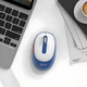 Мышь ACER OMR060 с беспроводным подключением Bluetooth и 2.4GHz и аккумулятором, 1600DPI, сине-белый - изображение 2