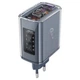Зарядне мережеве ACEFAST A45 PD65W GaN 2хType-C 1хUSB швидка зарядка для телефонів Android iOs Apple Сірий - зображення 3