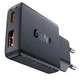 Зарядне мережеве ACEFAST A69 1хUSB/1хType-C QC PD30W GaN швидка зарядка для мобільних пристроїв для телефона/смартфона Чорний - изображение 3
