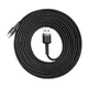Кабель Baseus Cafule Cable USB for Type-C 2A 3m Black/Grey (CATKLF-UG1) - зображення 5