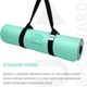 Килимок для йоги Up & Forward 183x61x0.6 см TPE Emerald Flower (UF-9300) - зображення 8
