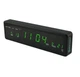 Настільний електронний годинник Digital Clock Yixing LED CX-808 із зеленим підсвічуванням - зображення 1