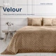 Покрывало ТЕП Velour (Велюр) 240х260 Капучино Ромб круглый - изображение 1