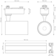 Набір для освітлення DPM X-Line LED трековий 4 x 15 W білий (STR-4X15W-W) - зображення 6