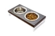 Миски та контейнери Harley and Cho Lunch Bar Brown Wood + White Миски на підставці M (3300047) - зображення 1