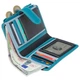 Гаманець жіночий шкіряний Visconti RB97 Чорний/Блакитний - зображення 2