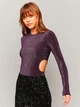 Боди-лонгслив женский Tally Weijl SBOPAALANIL-FBX XS Фиолетовый (7612950002534) - изображение 1