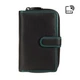 Чёрный кожаный женский кошелёк Visconti R13 BLK/RHUMBA Carmelo c RFID - изображение 1