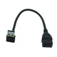 Кабель адаптер кутовий USB 3.0 M/F 90 градусів Alitek Вгору UP, 23 см (48684) - зображення 1