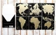 Набір скретч листівок з континентами «Map of the World» ENG - изображение 2