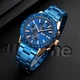 Чоловічий годинник Skmei 9253RGBU Rose Gold-Blue - изображение 4