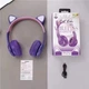 Навушники Bluetooth з вушками та підсвічуванням Рurple Cat Miu Star P47 (SH777547) - зображення 2