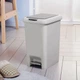 Ведро для мусора 10 л с крышкой и педалью пластиковое MVM BIN-01 10L GRAY - изображение 3
