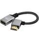 Кабель перехідник кутовий HDMI Male - HDMI Female 4К 2K 60Hz, 20 см (Right) (48683) - зображення 3