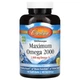Жирні кислоти Carlson Wild Norwegian Maximum Omega 2000 Natural Lemon 2000 мг 90 капсул - зображення 1