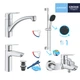 Набір змішувачів 4 в 1 для ванної кімнати та кухні Grohe QuickFix Start M-Size UA202301KE - изображение 13