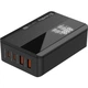 Зарядний пристрій ColorWay Power Delivery GaN (2USB-A + 2USB TYPE-C) (100W) black (CW-CHS041PD-BK) - зображення 8