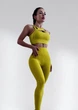 Костюм для фітнесу жіночий LILAFIT комплект лосіни пуш ап та топ жовтий L (LFS000074) - зображення 1