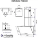 Вытяжка декоративная Minola HDN 5202 WH/INOX 700 LED - изображение 15
