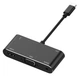 Адаптер 4K USB Type-C 3.1 -> HDMI/VGA/ТВ/USB 3.0/USB-C/OTG/3.5мм джек конвертер 5Gbps (672907249) Чорний - зображення 2