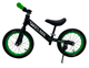 Біговел колеса 14 дюймів Take&Ride RB-50 МТВ з кермом MTB та підніжкою для дітей від 3 до 6 років Чорно-салатовий - изображение 2