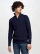 Sweter zimowy męski zapinany na zamek Big Star Hanatis-403 XL Granatowy (5900714650612) - obraz 3