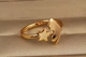 Кольцо Xuping Jewelry Пазл раздвижное 16 и больше золотистое - изображение 2