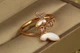 Кольцо Xuping Jewelry Две бабочки раздвижное 16 и больше золотистое - изображение 2