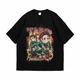Футболка с принтом Аниме Demon Slayer Tanjiro Kamado 2XL Черный Ф Ан019-Ч 2XL - изображение 1