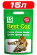 Наповнювач для котячого туалету силикагелевий 15.0 Л Best Cat Green - зображення 1